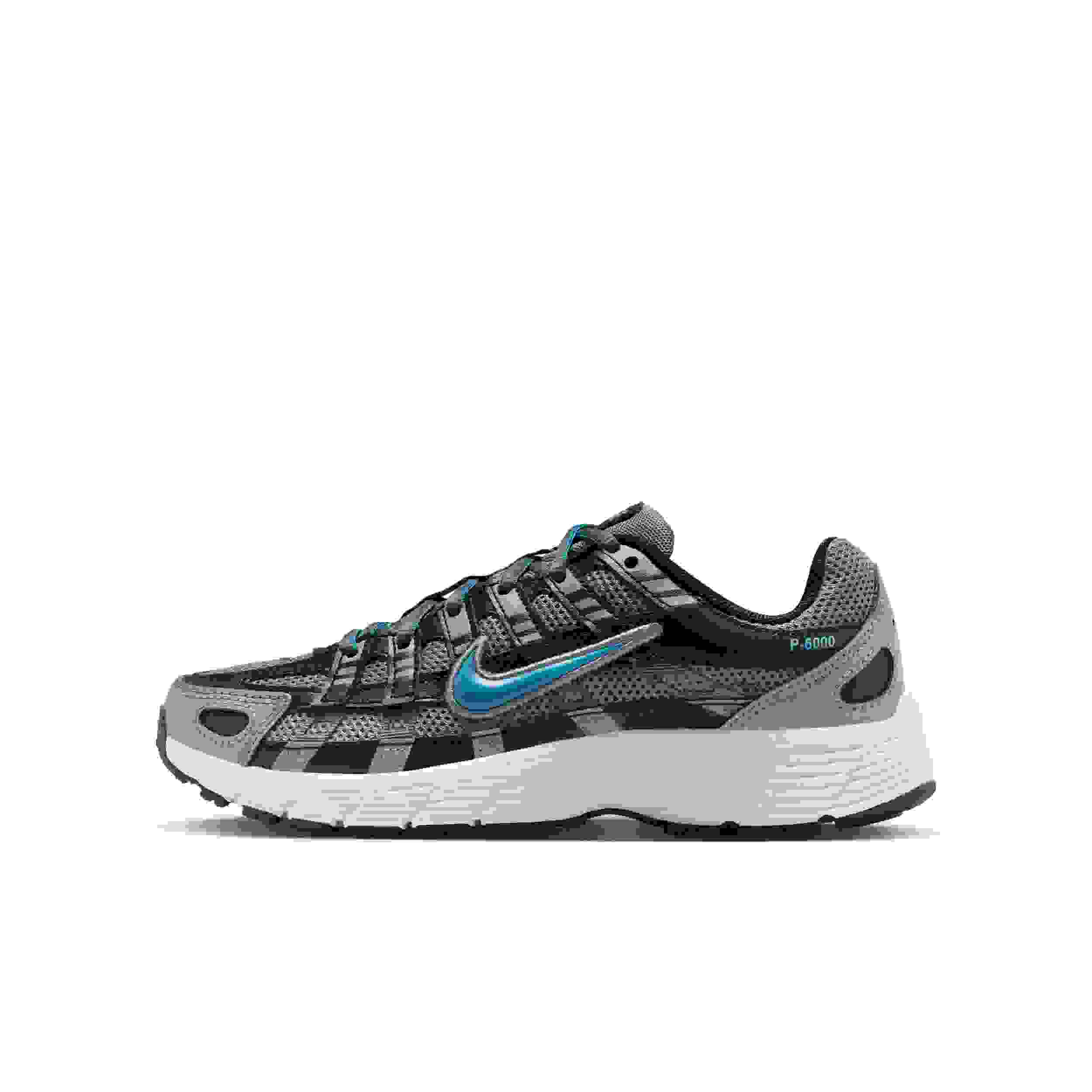 Nike P-6000 Grade School Boys' "Smoke Grey/Black/Platinum Tint/Dutch Blue" Shoe